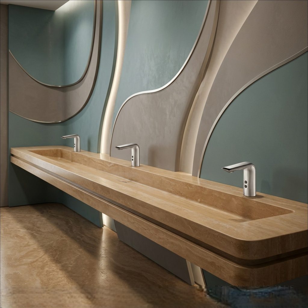 Submittal documents and BIM model for commercial touchless faucet specification