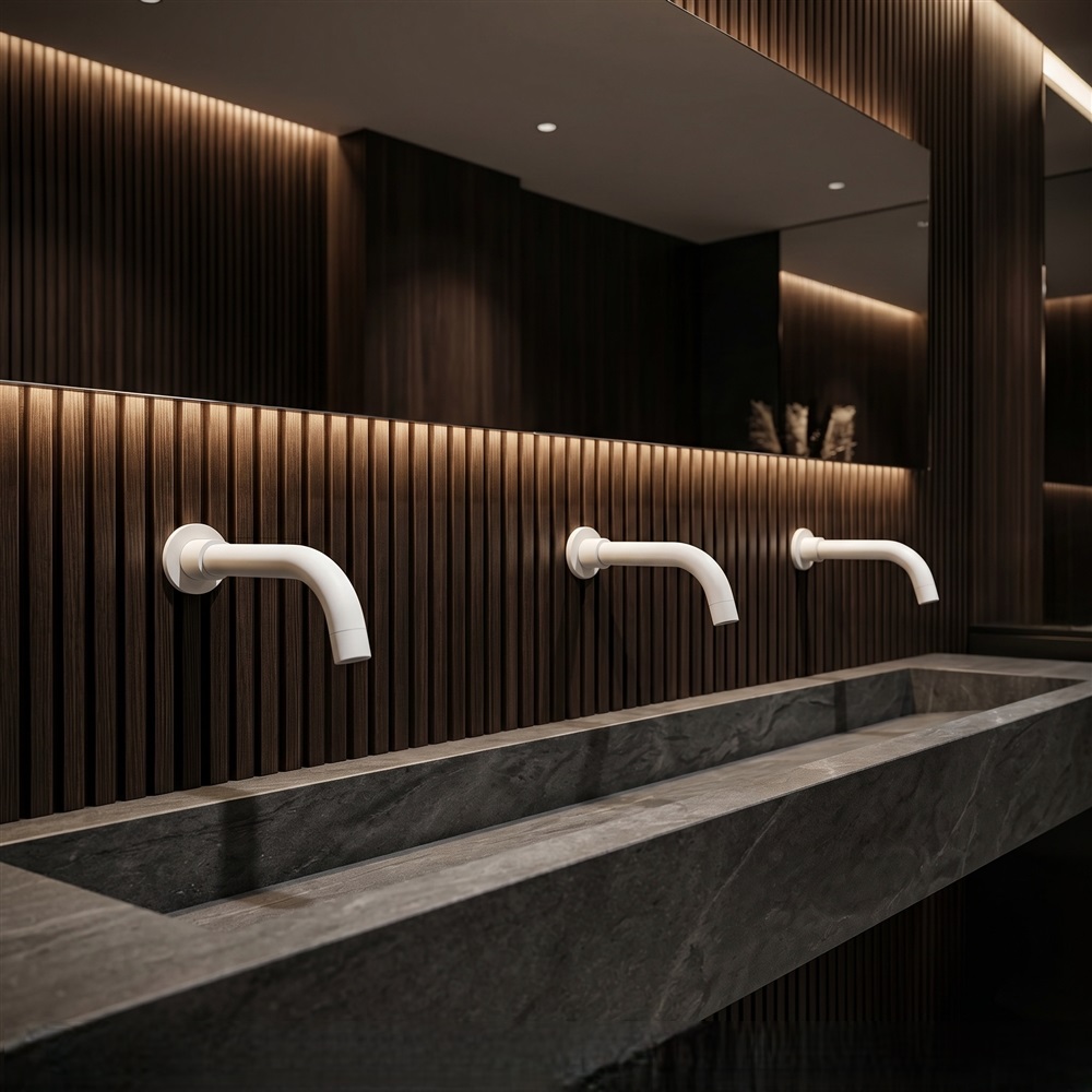 FontanaHalo AquaSense Edition Matte White Touchless Faucet