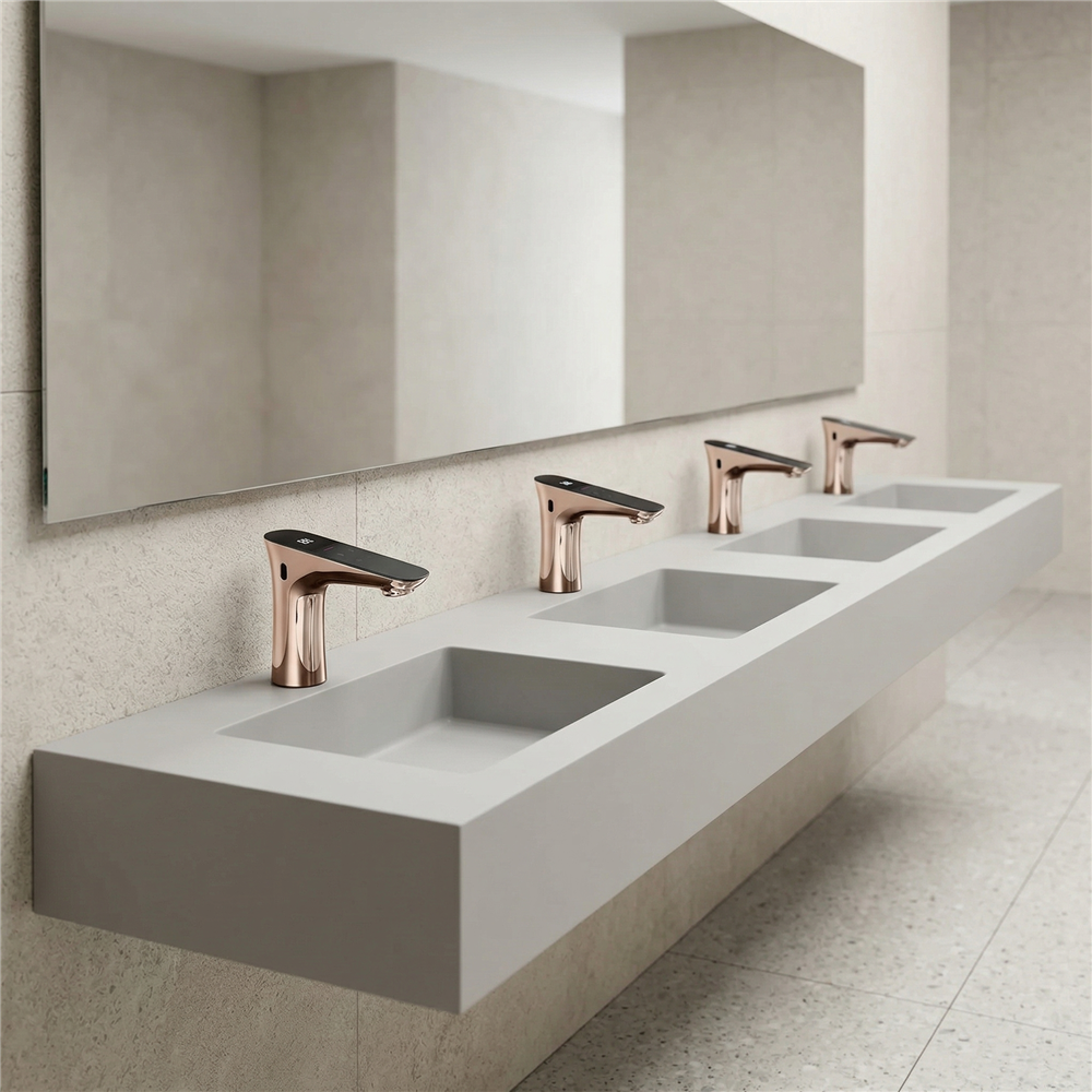 Airport terminal procurement planning for touchless restroom fixture specification